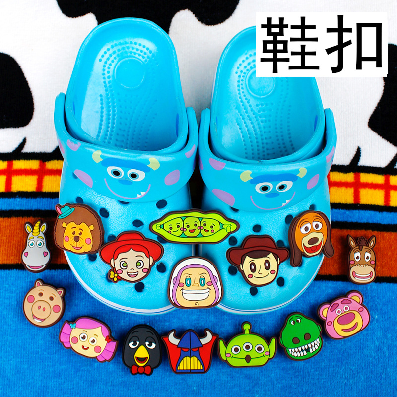 卡通动漫可爱儿童洞洞鞋花 鞋上装饰品配件沙滩洞洞鞋扣凉鞋扣