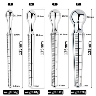FRRK unisex anal yin equine eye stick three-use massager stainless steel prostate anal hollow sm dilator
