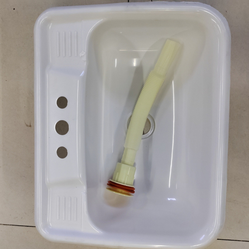 塑料简易洗手盆出租房洗脸盆工地简单带支架临时装修洗手池洗菜盆|undefined