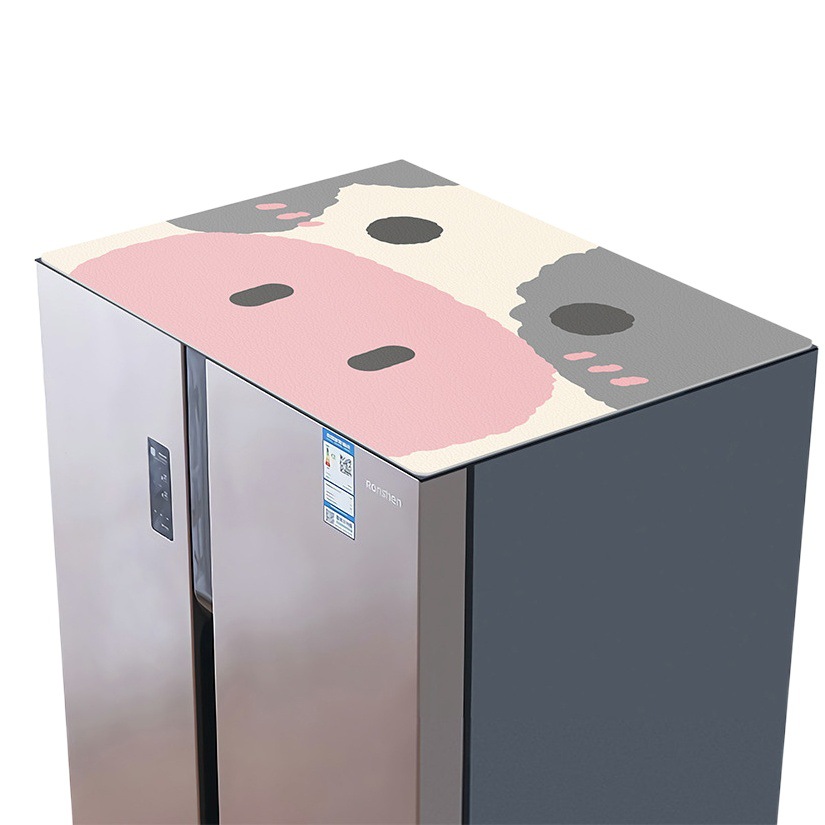 Paño de la cubierta del refrigerador de alta gama doble puerta superior nueva cubierta estera a prueba de polvo lavable horno de microondas estera impermeable aceite