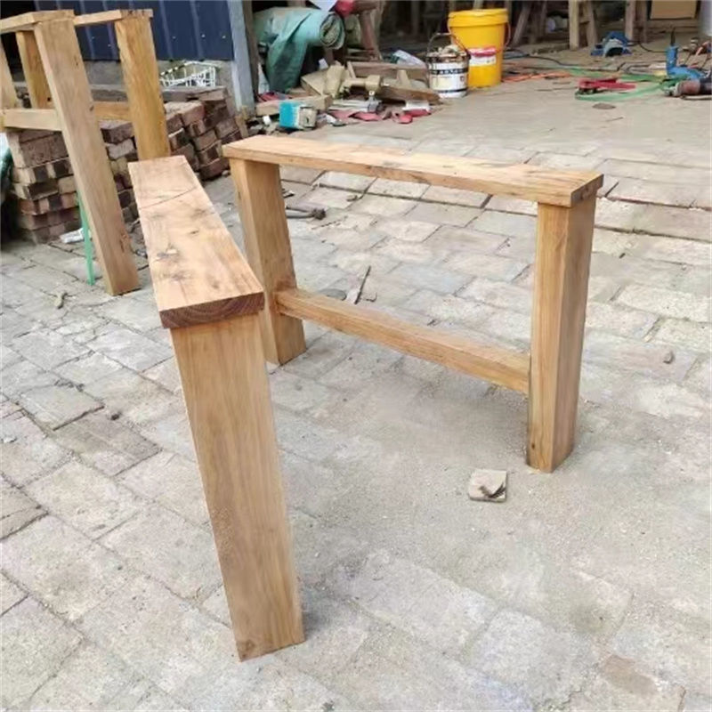 Wooden square tubing for table from natural wood for home use