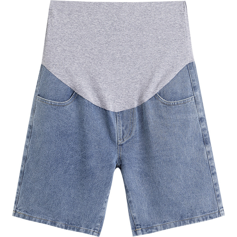thumbnail image 2 of Pantalones cortos de mezclilla para mujeres embarazadas, pantalones holgados de verano, pantalones vaqueros, pantalones casuales holgados para mujeres embarazadas, 2 of 3