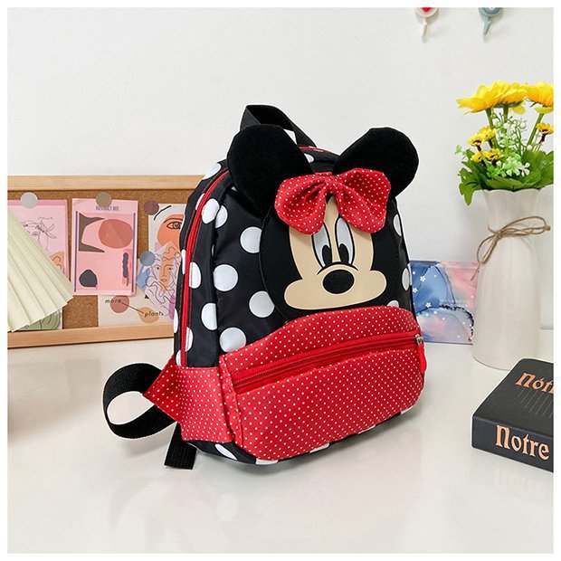 Minnie Mouse Backpack - Kawaii Pink Schoolbag for Kids