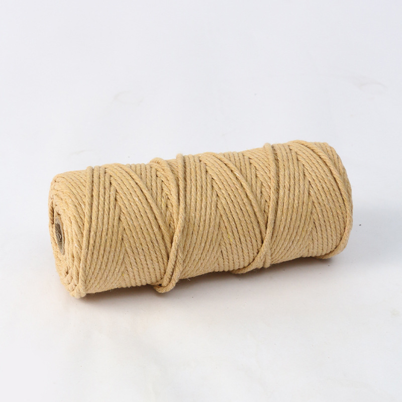 2mm3mm4mmマルチ仕様カラー手作りコットンロープ素材ボトル缶巻き手工芸品編みコットンロープ素材|undefined