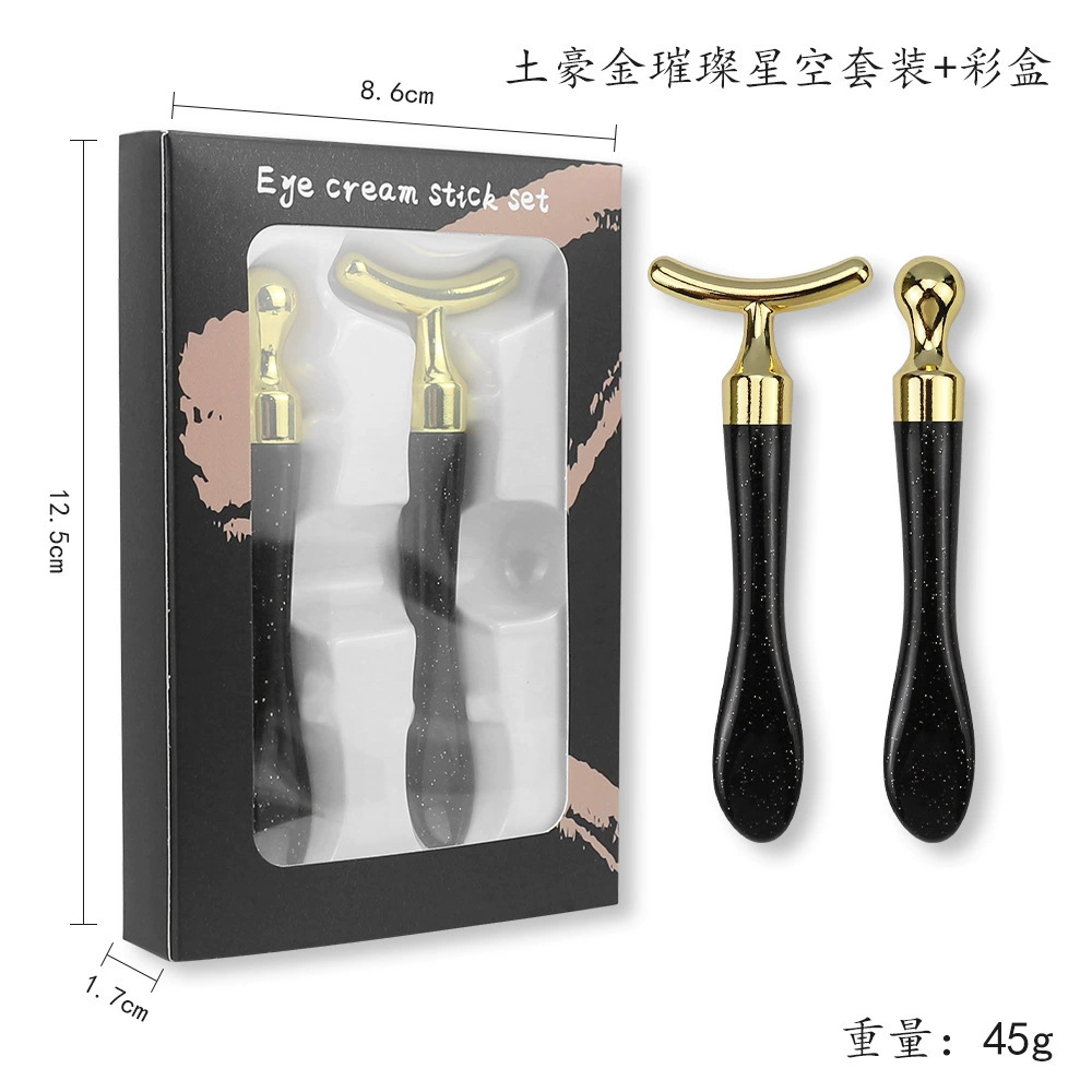 Crema de ojos transfronteriza Stick de masaje Crema de ojos Esencia de crema de ojos Introducción Palo de aplicación Herramienta de cuchara de belleza