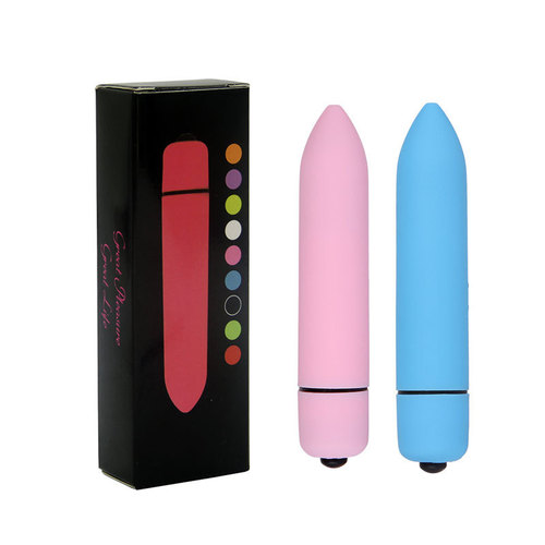 Foreign trade adult sex toy 10-frequency pointed bullet-shaped double-motor powerful vibrating massage stick single-frequency vibrator