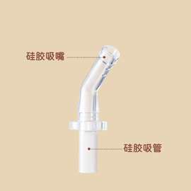 草莓生活克拉熊儿童水杯保温杯硅胶吸嘴吸管替换配件/邮差