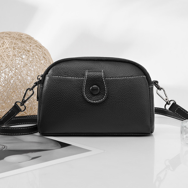 Factory wholesale genuine leather mini bag for women 2026 new fashion versatile mobile phone bag women's shoulder crossbody bag