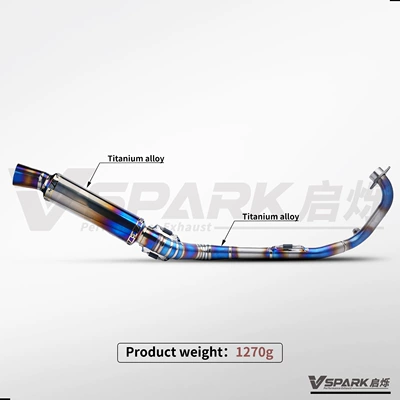 Blue Exhaust Pipe, Motorcycle exhaust pipe