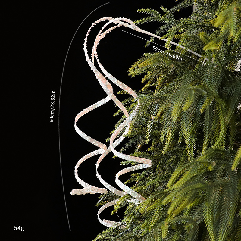 亚马逊新款 圣诞节插枝金色银色红色DIY圣诞树道具圣诞节装饰品|undefined