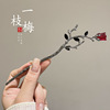 Retro Chinese hairpin with tassels, advanced Hanfu, wooden hair accessory, high-quality style, Chinese style