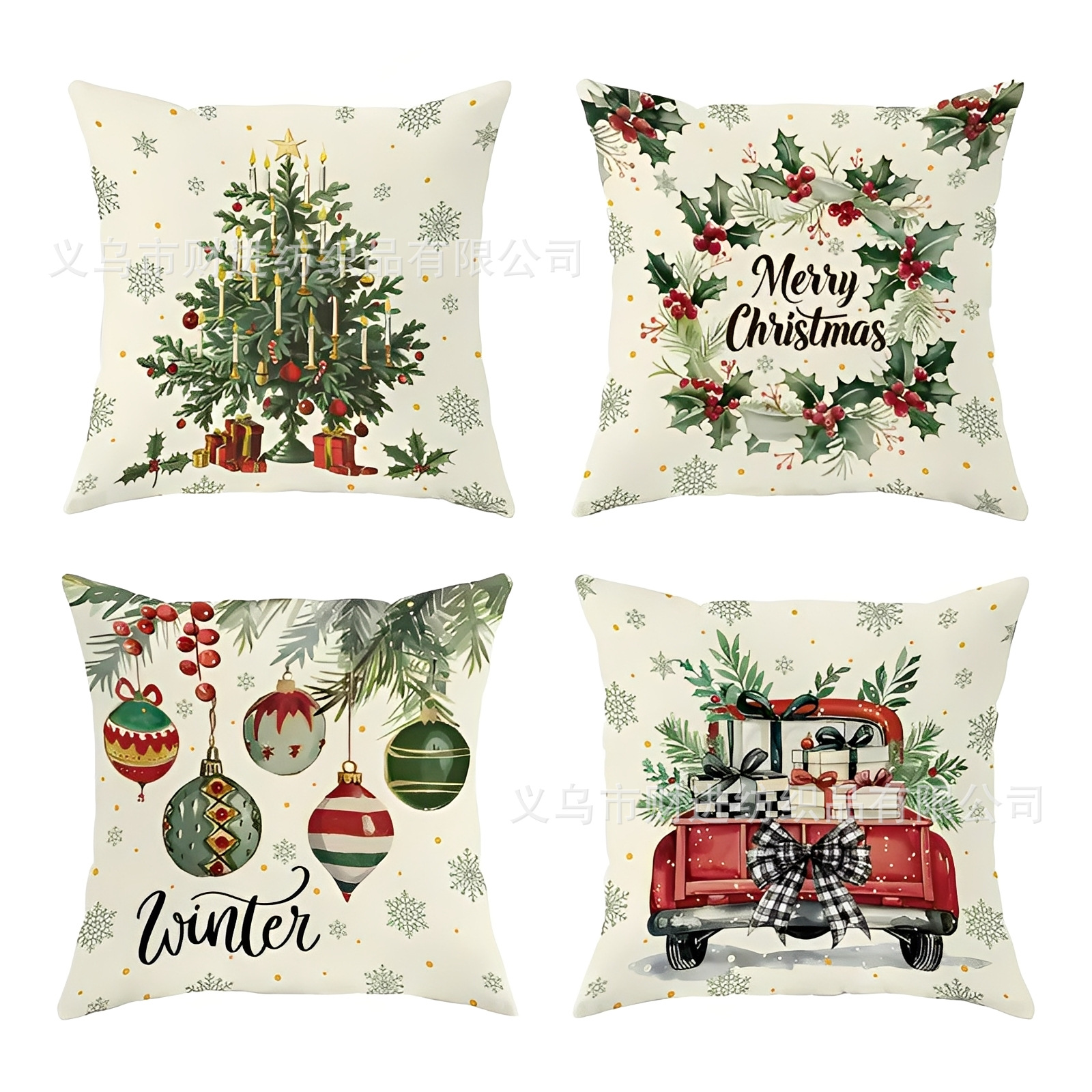 Transfronterizo Temu nueva combinación de Navidad abrazo funda de almohada Amazon casa sofá decoración cojín funda de almohada al por mayor image 7