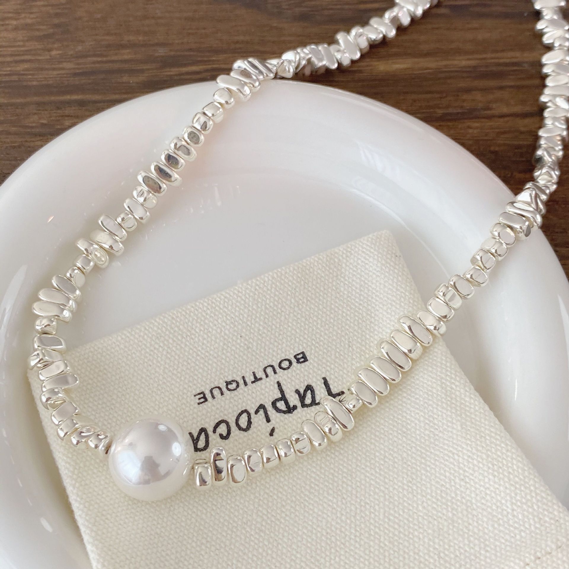 Fashion Geometric Copper Pearl Womenu0027S Bracelets Necklace