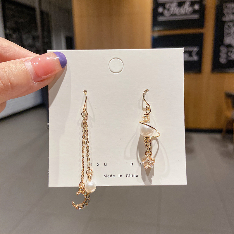 Pendientes de perlas, pendientes de estilo caliente, lujo ligero, pendientes simples de celebridades de Internet, accesorios de Yiwu, venta al por mayor