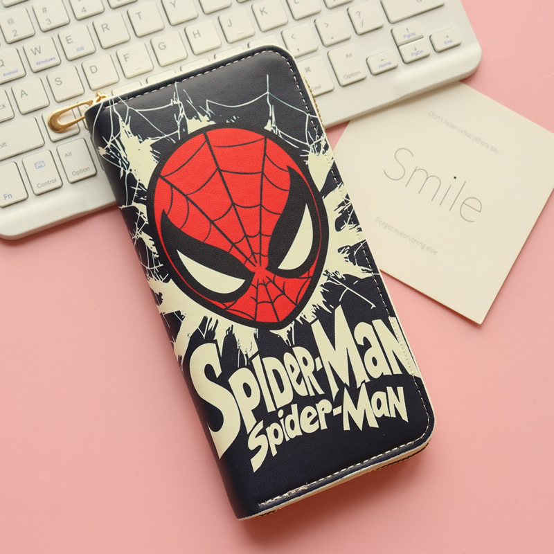 Long wallet, big head Spider-Man in black bottom
