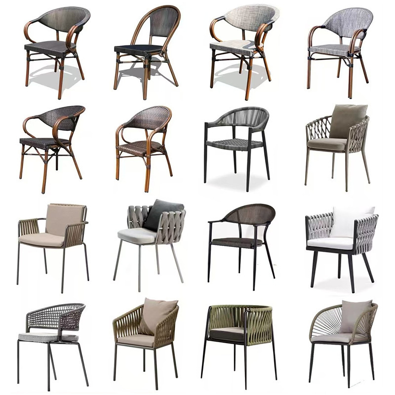 Factory wholesale outdoor rattan tables and chairs courtyard outdoor leisure tables and chairs balcony rattan chairs waterproof sunscreen furniture