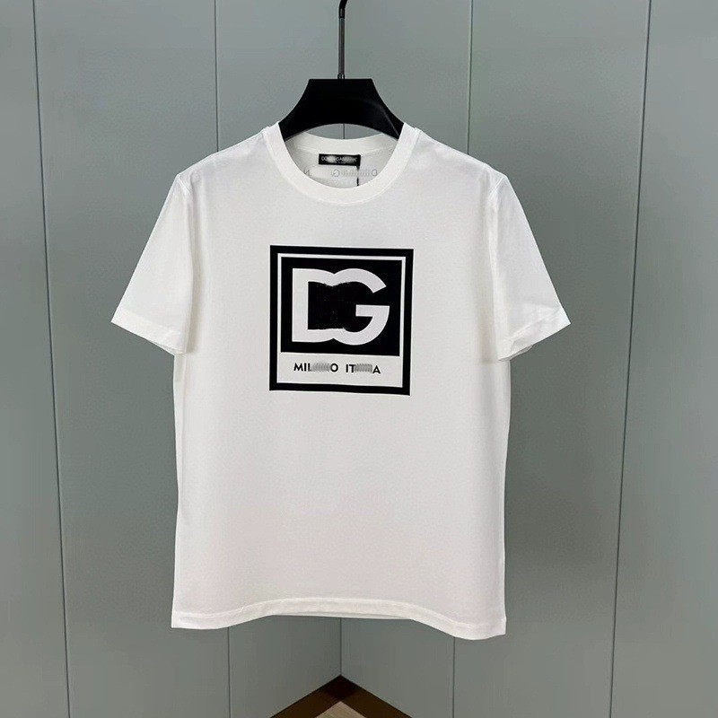 D Dujia G 夏新作人気プリントヨーロッパ通気性ラウンドネックカジュアル万能トレンドブランドトップス Tシャツ半袖メンズ|undefined