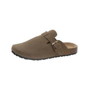 Chao Bunan zapatos de cuero Bocken zapatillas de suela gruesa para mujeres 2025 primavera y otoño nuevo estilo de pesca Bocken medio arrastrador Lincoln