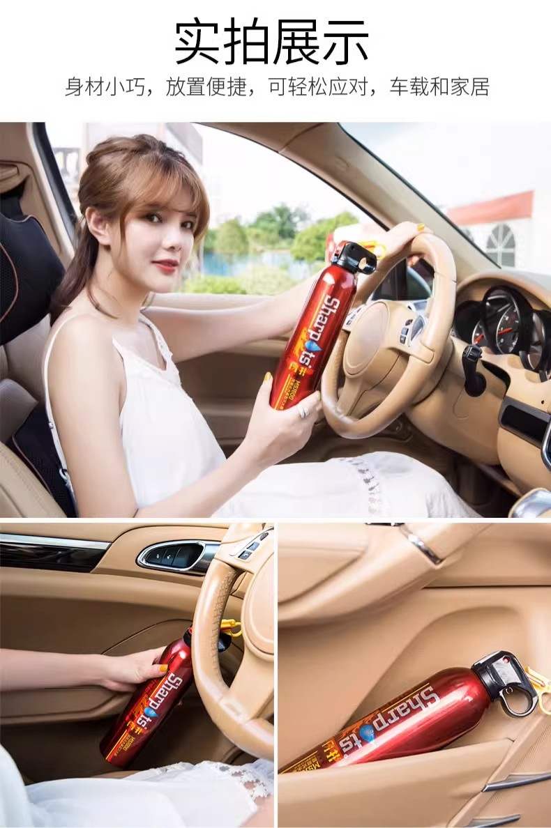 Vehicle-Mounted Water-Based Fire Extinguisher 3C Certified Metal Explosion-Proof Small Portable Fire Extinguishing Equipment for Car and Home Use Wholesale from Manufacturer