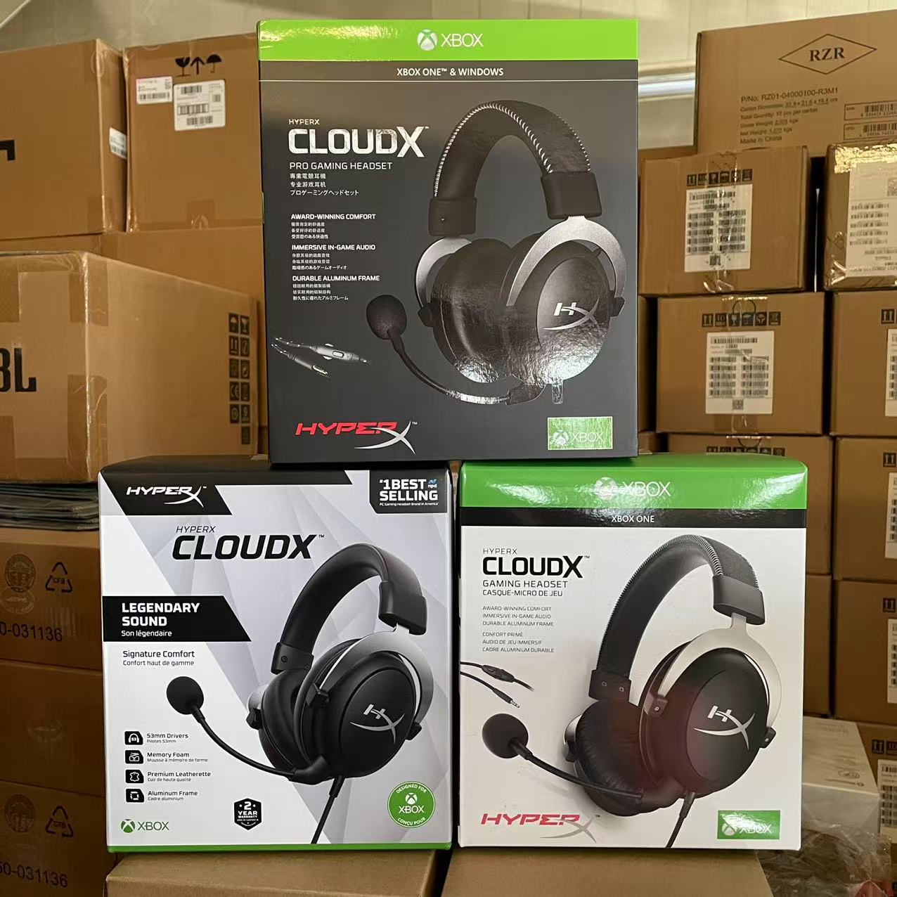 HyperX CloudX Silver Extreme Unknown Storm XBOX Gaming Headphones E-Sports Headsets