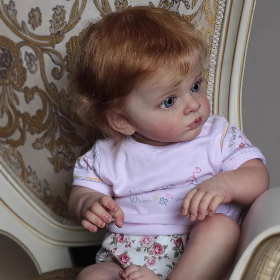 Muñeca realista pintada a mano de alta gama con piel 3D NPK, 60 cm, con venas y líneas de sangre visibles Tutti.