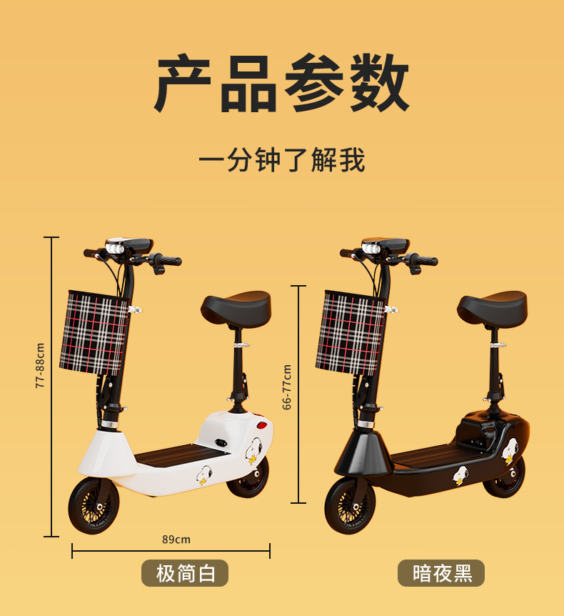 Electric Scooter, Mini Electric Car, Adult Commuting to Work, Small Scooter, Girl's Little Dolphin Battery Available for Wholesale