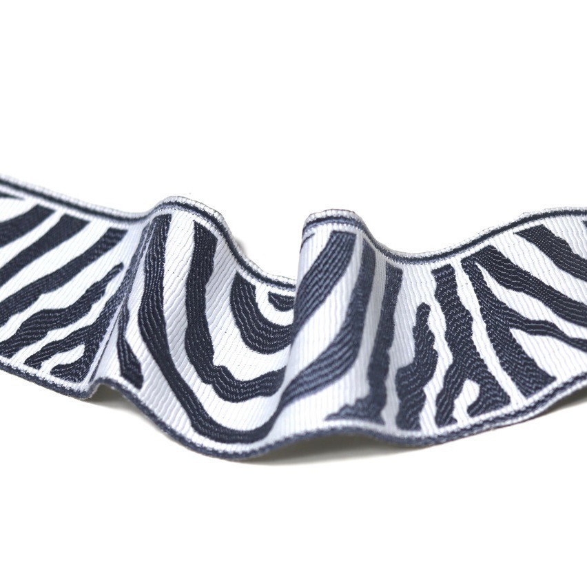 7.2cm de ancho de alta precisión de tela jacquard moderna zebra cortina tabla bandera tela de mesa ropa accesorios textiles