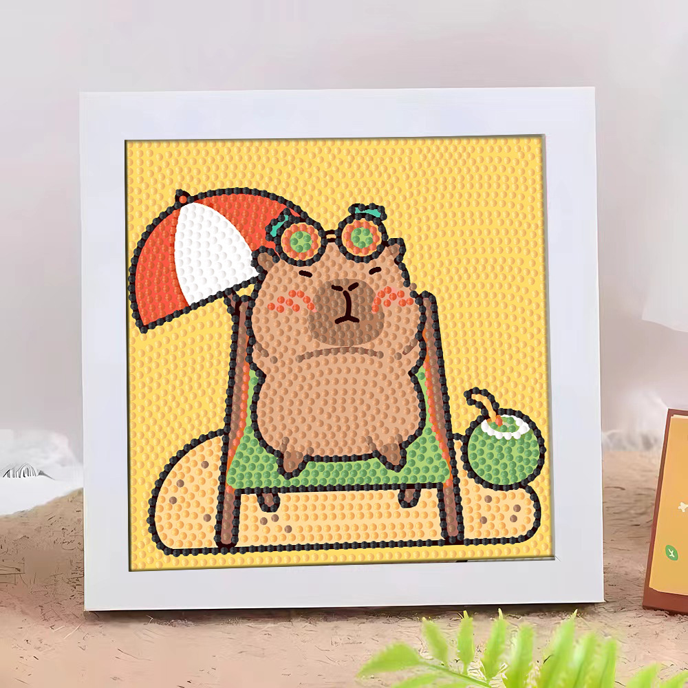 Diamante infantil DIY hecha a mano con material de marco paquete de dibujos animados Sanliou pegatinas de diamante regalo al por mayor pinturas de mampostería