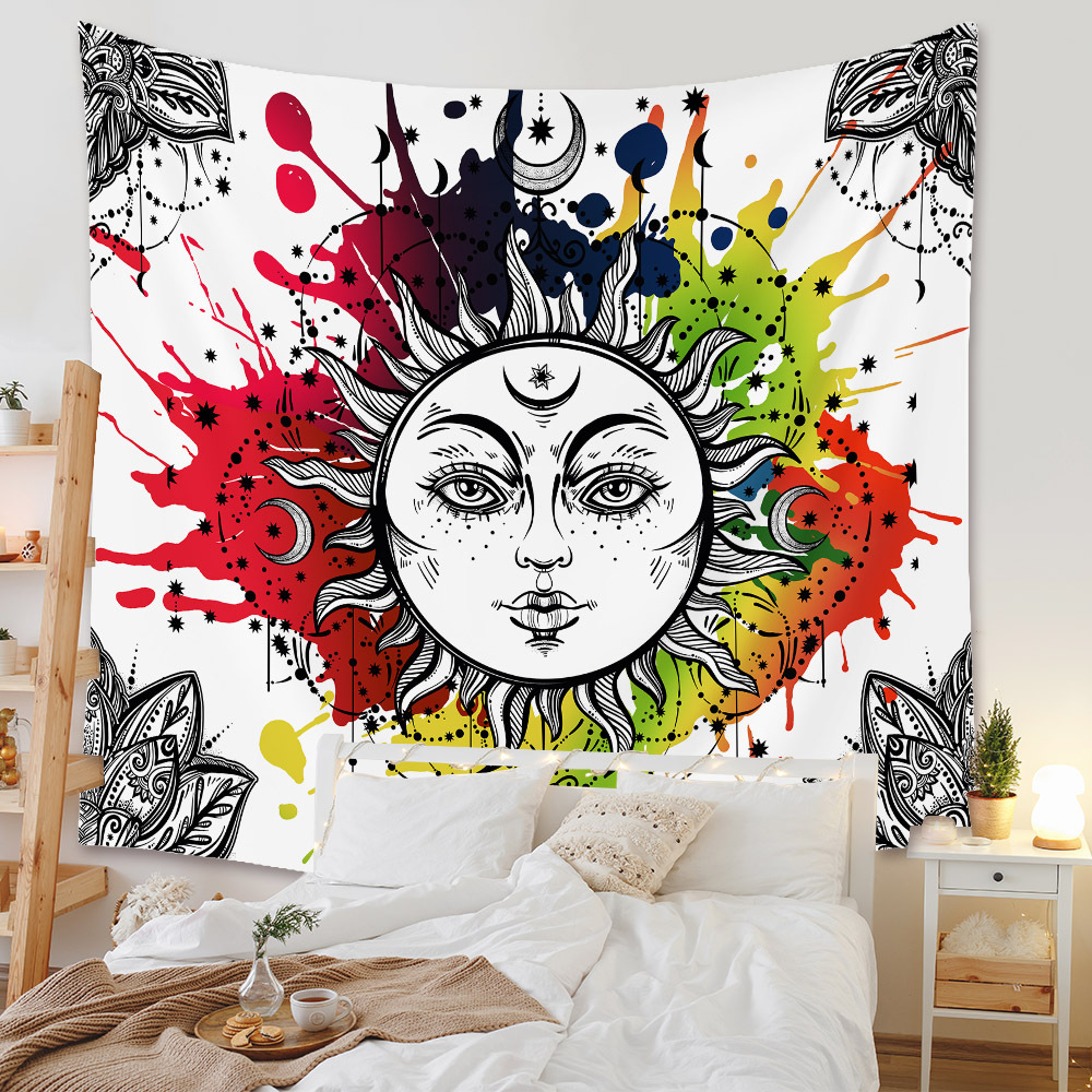 Home Cross-border Bohemian Tapestry Room Decoration Wall Cloth Mandala Decoration Cloth Tapestry display picture 62