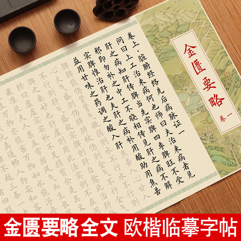 金匮要略小楷临摹字帖黄帝内经大医精诚中医经典字帖抄写欧体描红
