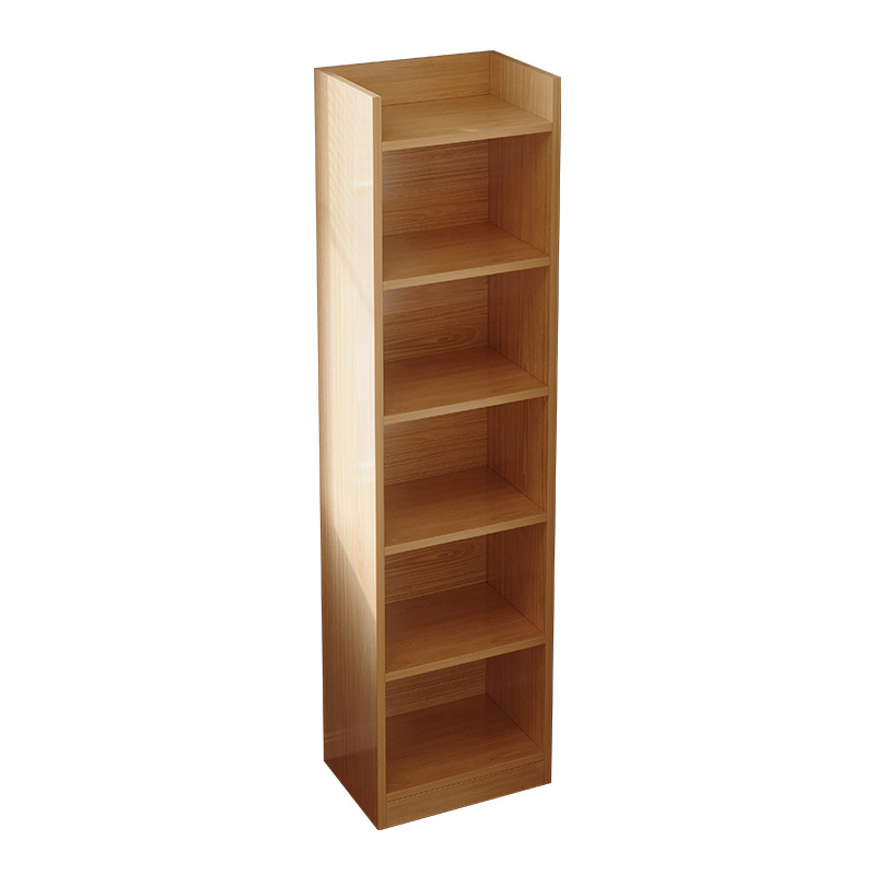 Estante de libros de estudio doméstico multicapa contra la pared de madera sólida almacenamiento estante de artículos sala de estar mostrador de esquina estante de libros estrecho simple
