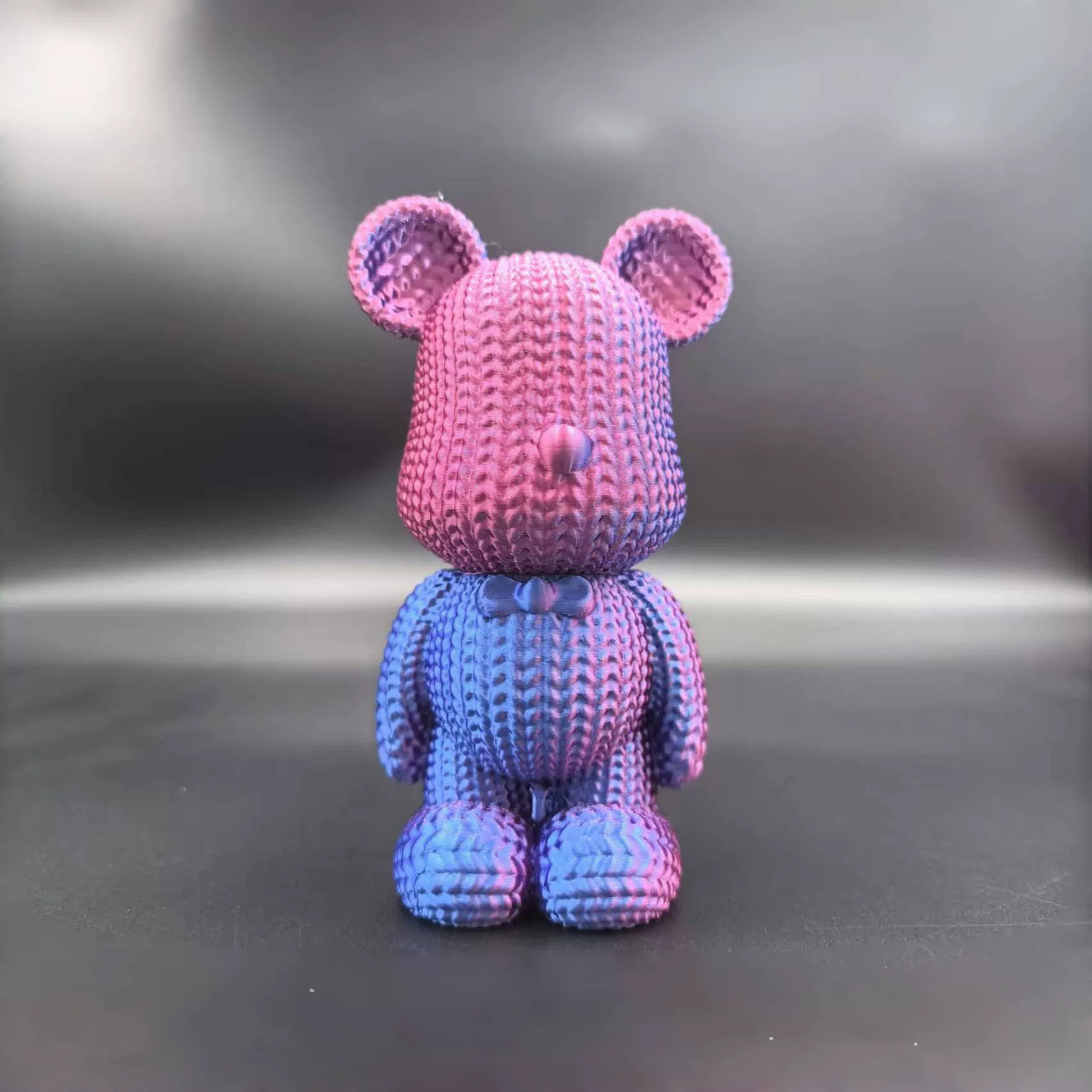 3D-печатный вязаный плюшевый мишка с сердцем, популярный Винни-Пух, орнамент с жестоким медведем, студенческий детский подарок, киоск туристического аттракциона