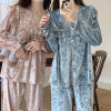 sleepwear Foreign trade pajamas Source of goods 2022 Live network Explosive money Autumn and winter Jinsirong Cardigan Lapel