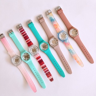 Suitable for SWTACH Swatch silicone strap plastic case set children's plastic case plastic watch set