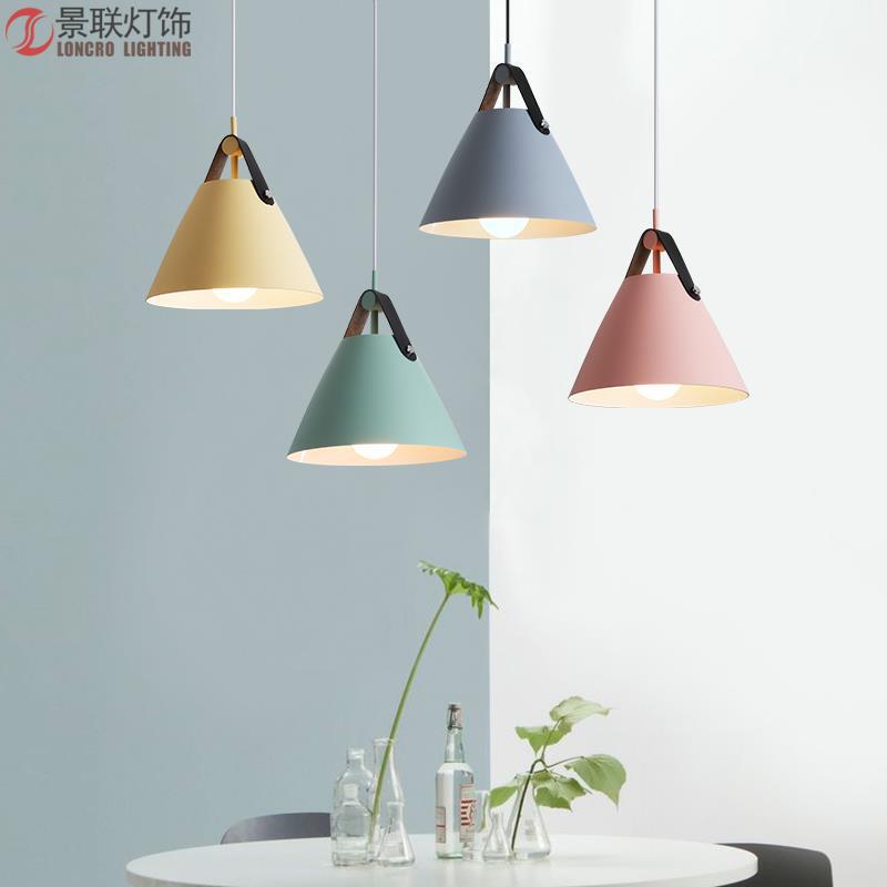 [Wholesale] Y5161 Nordic Modern Restaurant Bar Mini Chandelier Macaron Single Bedroom Study Iron