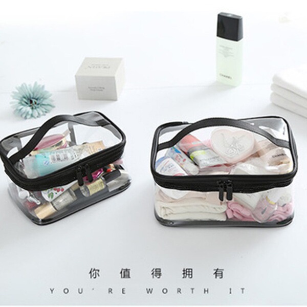 capacious cosmetic bag for traveling PVC