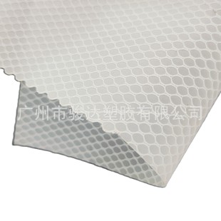 Composite cloth factory direct waterproof stationery bag fabric PVC transparent clip mesh paper bag transparent mesh cloth