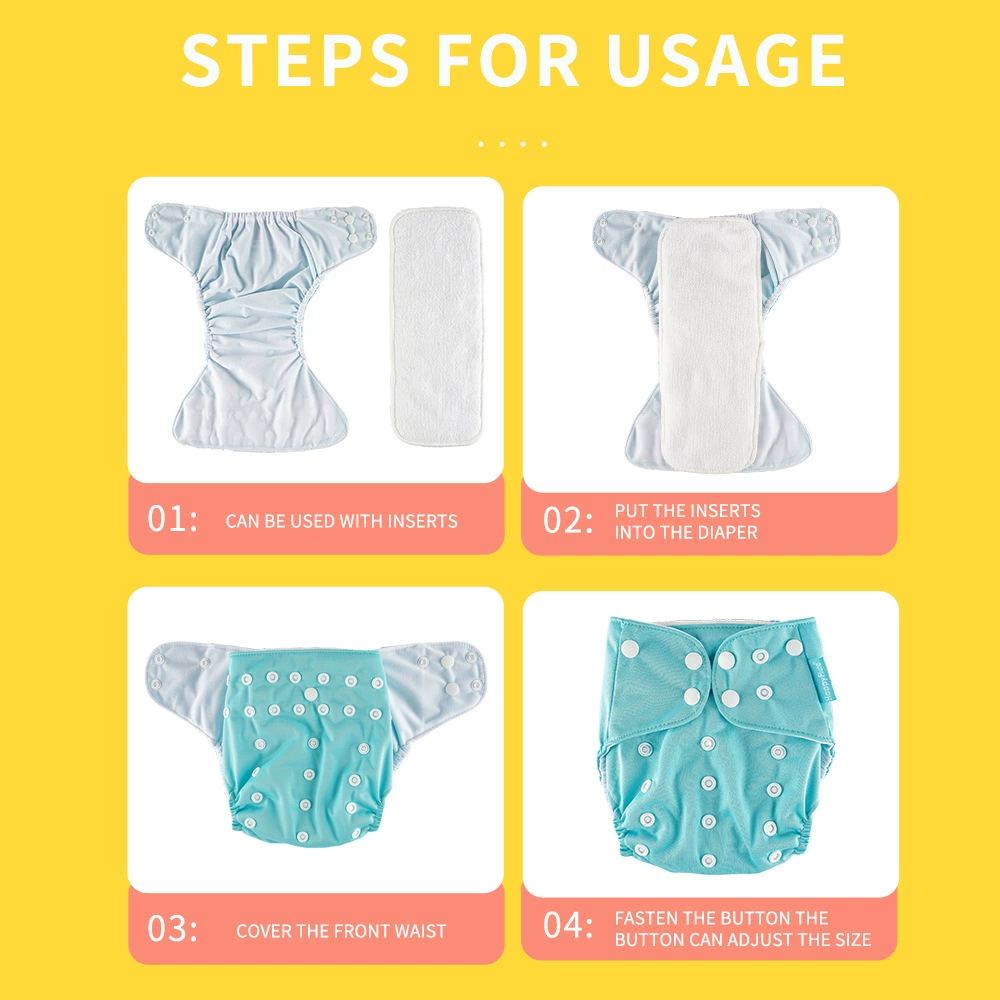 Водонепроницаемые Training Pants (happyflute) PUL внешняя ткань, эластичная внутренняя часть, один размер 3–15 кг