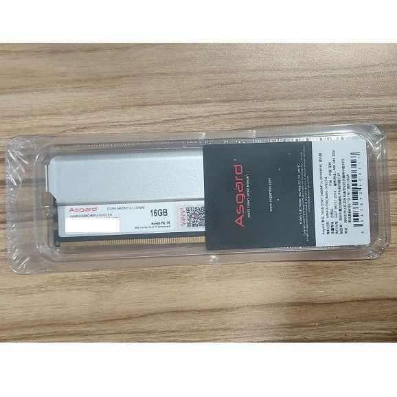 Оперативная память (Asgard) DDR5-5600 16 ГБ C46, поддержка XMP, радиатор титаново‑серебристый