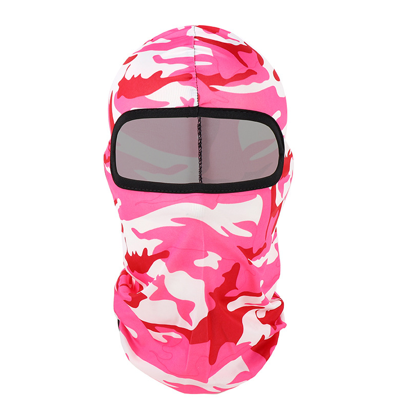 Máscara de ciclismo a prueba de viento de motocicleta de verano transfronteriza Máscara de camuflaje de pesca al aire libre Máscara de protección solar de ciclismo de seda de hielo