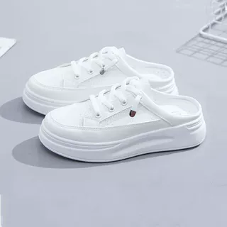 外贸批发2025年新款春夏季女单鞋潮百搭休闲板鞋小白鞋女拖鞋外穿