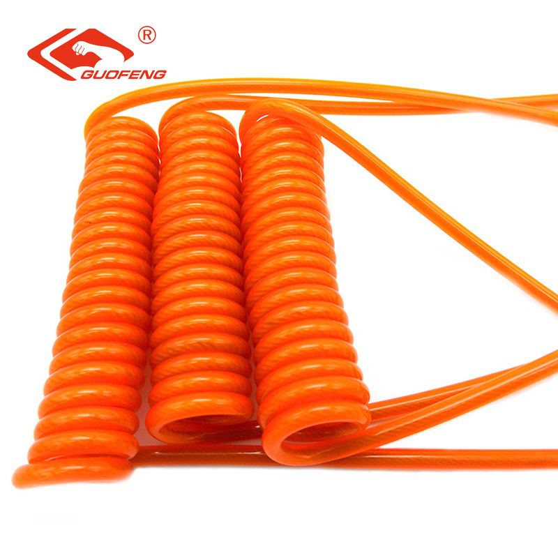 Fábrica directa para compartir cuerdas de casco de motocicleta de alambre de acero resorte PU cuerdas antirrobo