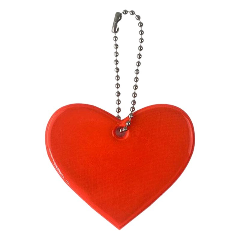 Amazon 13-цветная Светоотражающая подвеска в форме сердца любовь светоотражающий брелок сердце школьная сумка кулон флуоресцентная маленькая звезда