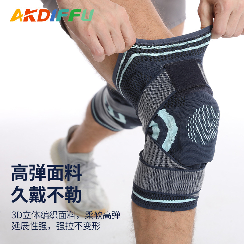 Rodilla deportiva de verano correa de resorte de silicona presurizada rodilla antideslizante mujer y hombre cuerda de salto de acondicionamiento al aire libre