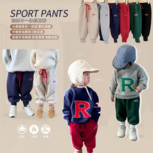 特价清仓童装儿童卫裤冬款加绒男女童韩版休闲裤长裤秋冬宝宝裤子