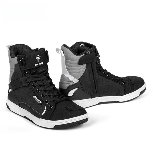 Motorcycle Riding Shoes Summer Breathable High-Top Anti-Fall Rider Motorcycle Boots Shoes Parkour Shoes All-Season Casual Boots