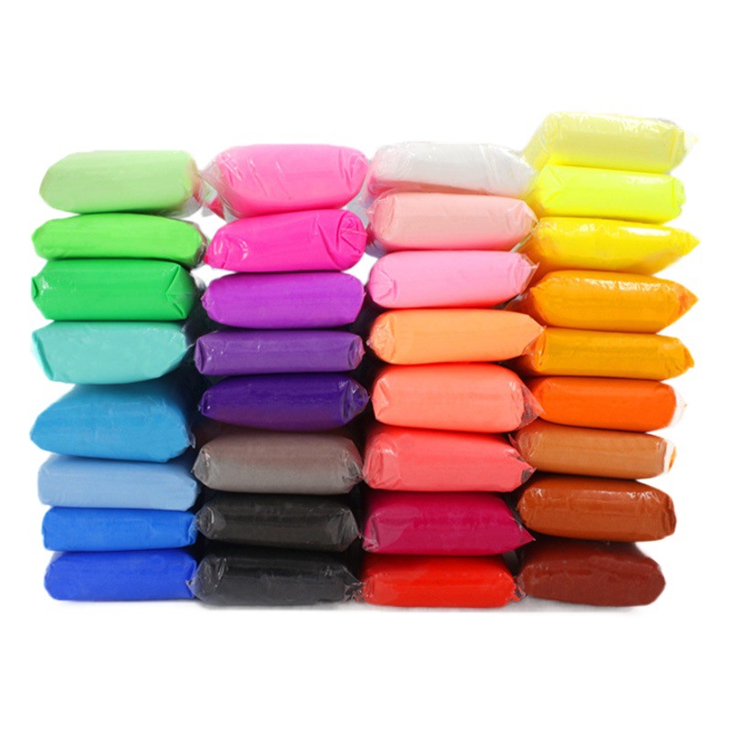 Super Light arcilla al por mayor 36 colores 24 colores kindergarten espacio arcilla niños hechos a mano DIY color arcilla plastilina fabricante