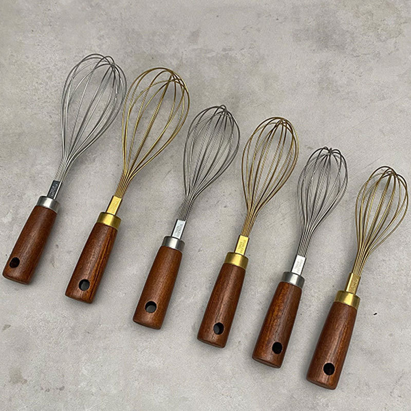 木柄ステンレス手動多機能泡立て器クリーム泡立て器卵泡立て器泡立て器ベーキングツール|undefined