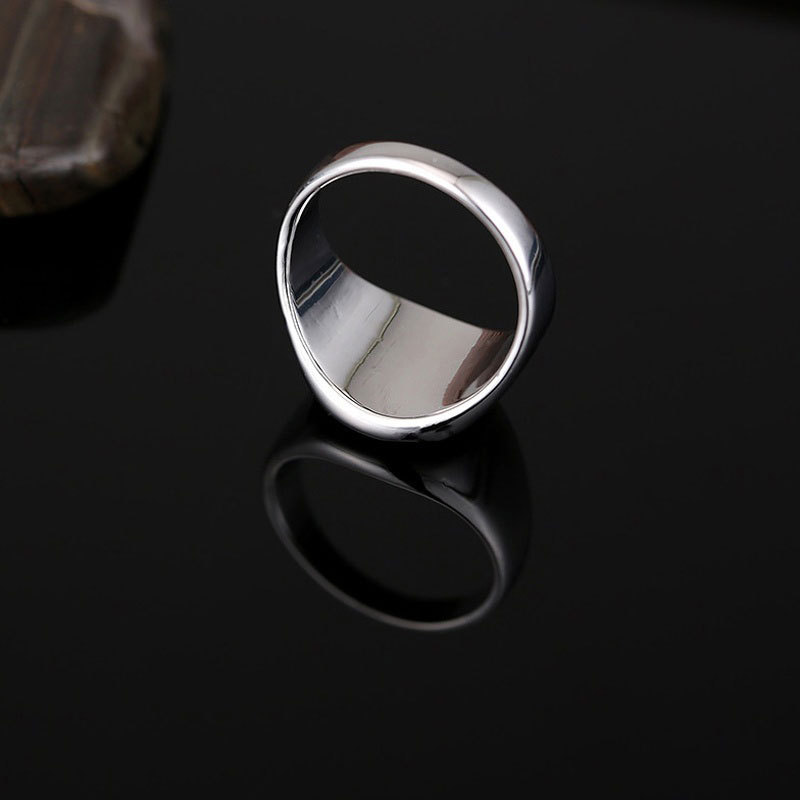 1 Piece Quantity Wholesale Retro Hexagon Titanium Steel Rings