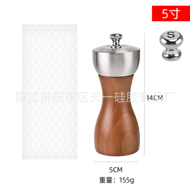オーク胡椒研磨器家庭用キッチン6インチ8インチオーク研磨器台所用品ガジェット|undefined